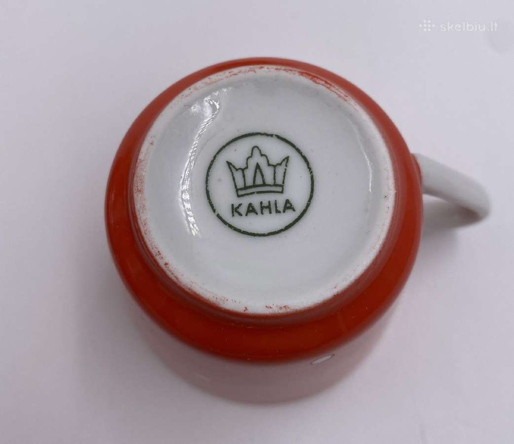 Vintažinis kavos servizas Gdr (Kahla) su dėže - nuotraukos Nr. 3