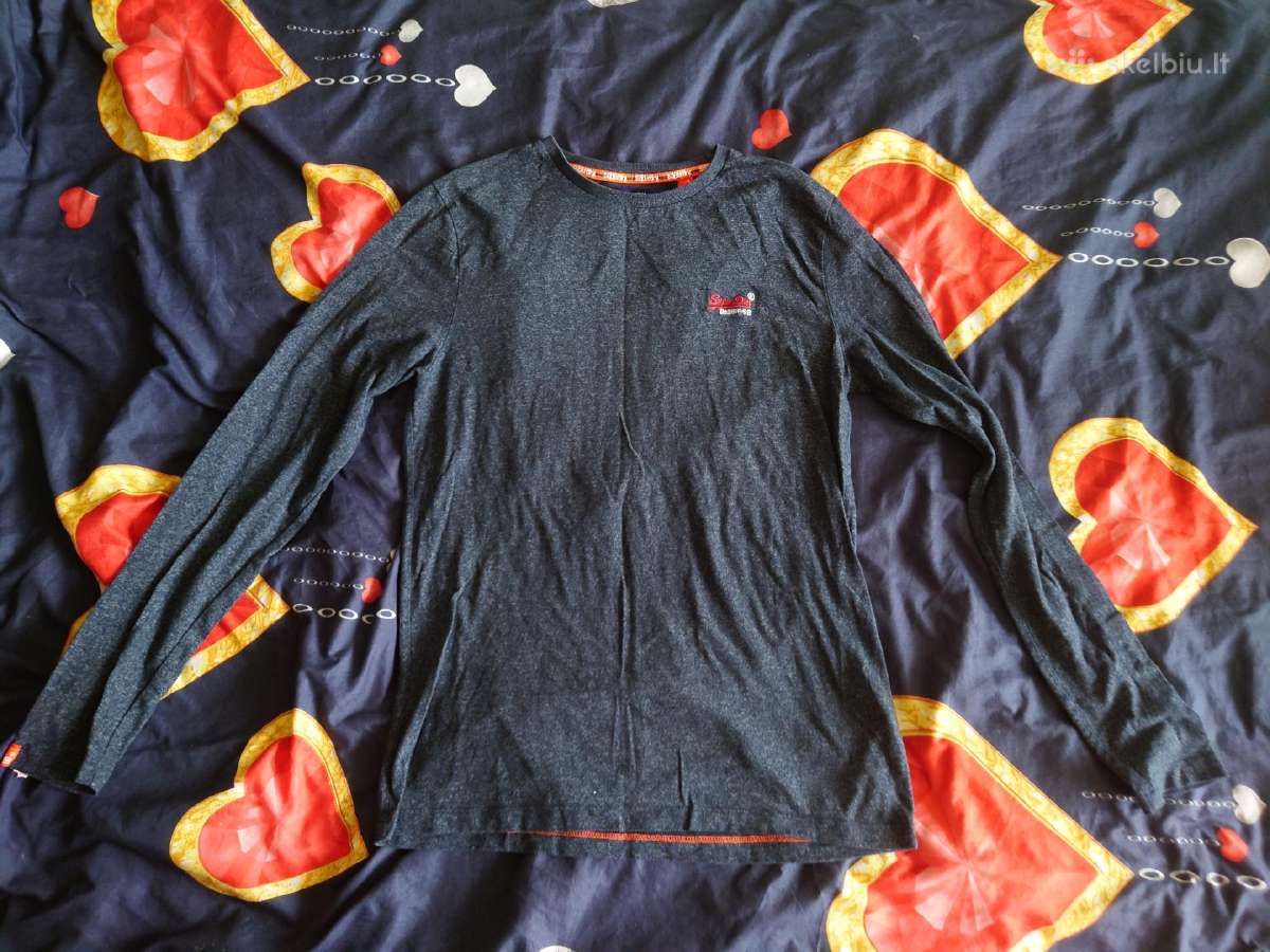 Vyriški marškinėliai ilgom rankovėm superdry.