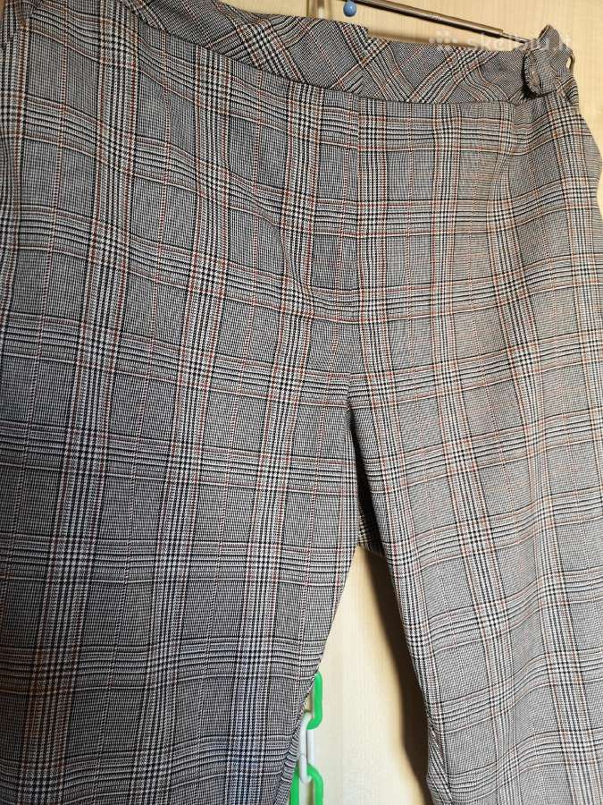 F&f didesnio dydžio languotos kelnės su kišenėmis - nuotraukos Nr. 2