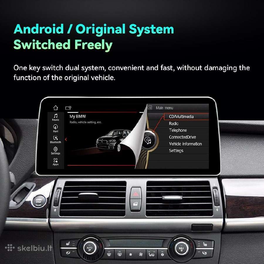 Bmw X5 E70 ir x6 E71 android multimedija - nuotraukos Nr. 3