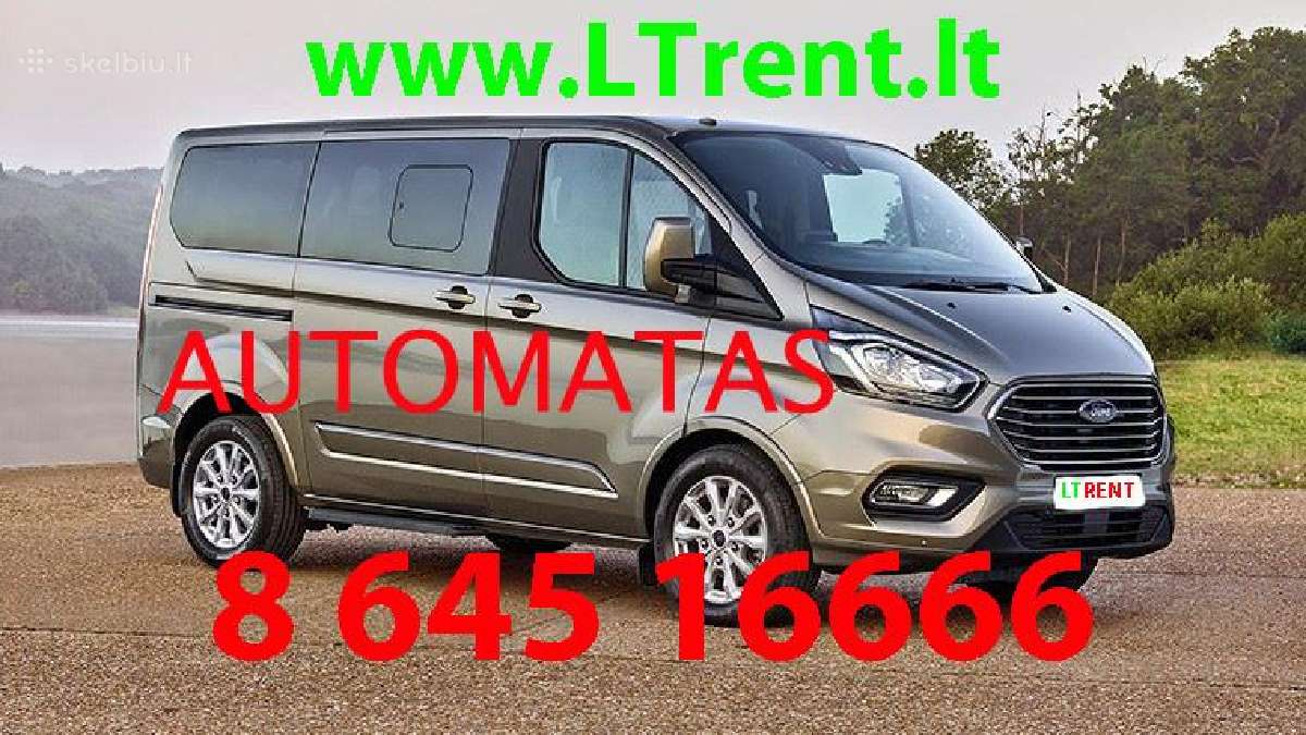Ford Transit Tourneo Custom keleiviniu nuoma 19e