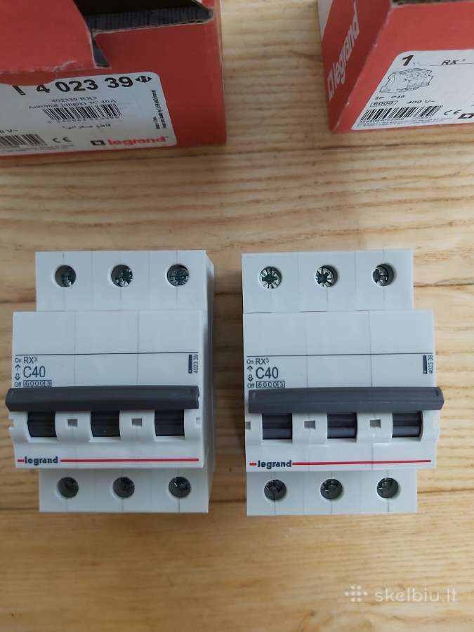 Nauji 3p automatai legrand C40 keičiu į C25
