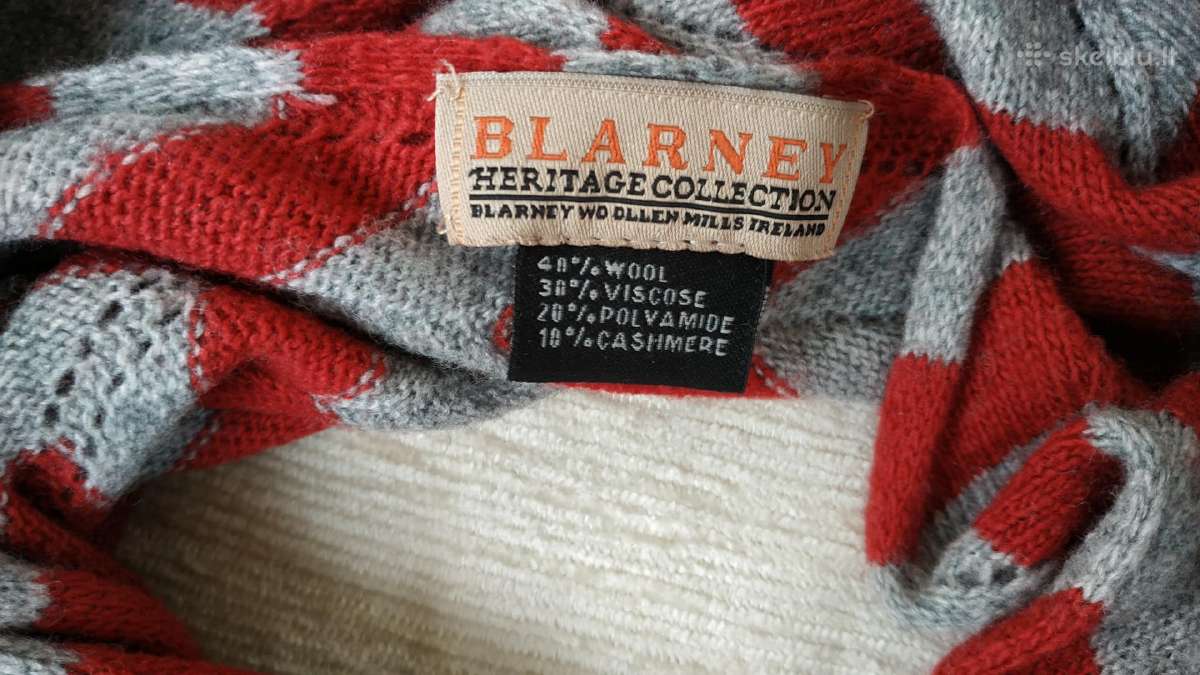 Blarney vilnos-kašmyro švelnus šalikas - nuotraukos Nr. 4