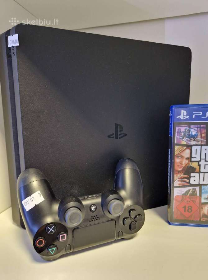 Ps4 slim 500gb + Gta V - nuotraukos Nr. 3