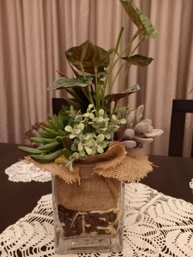 Dirbtinių gėlių kompozicija 35 € - nuotraukos Nr. 2