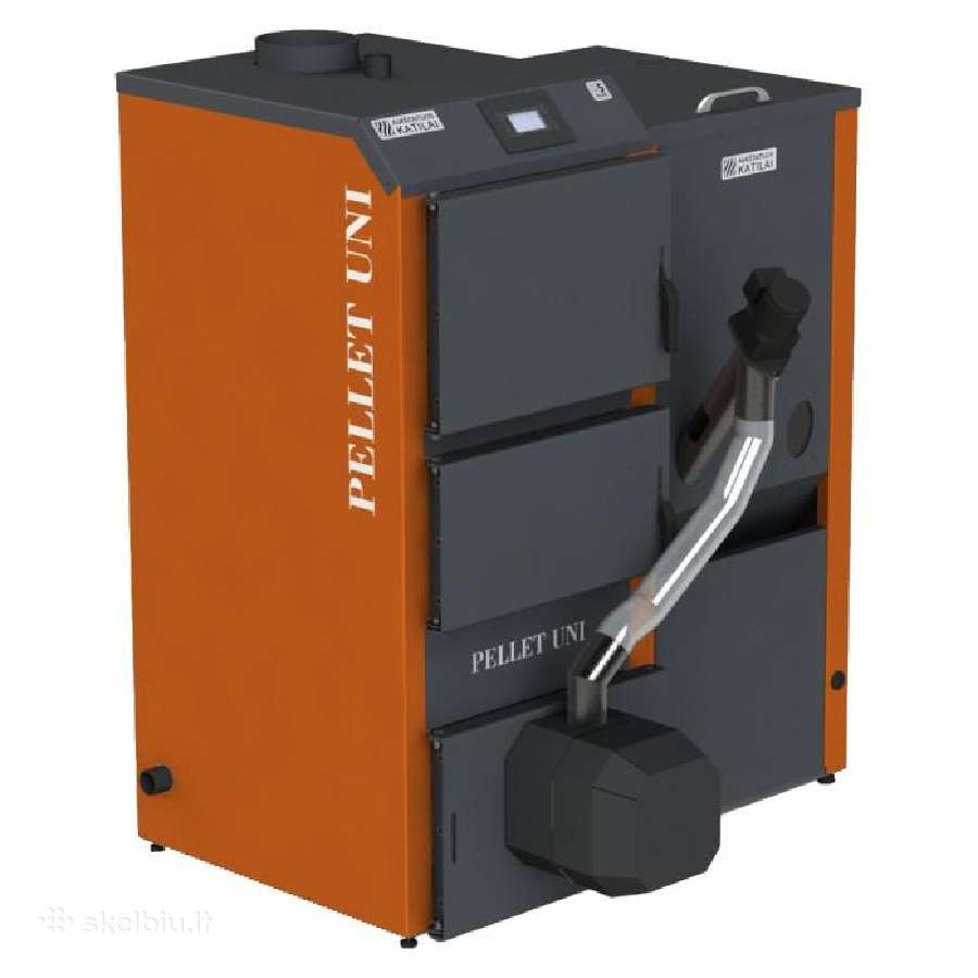 Katilas Pellet Uni 260l, su degikliu (Turime)