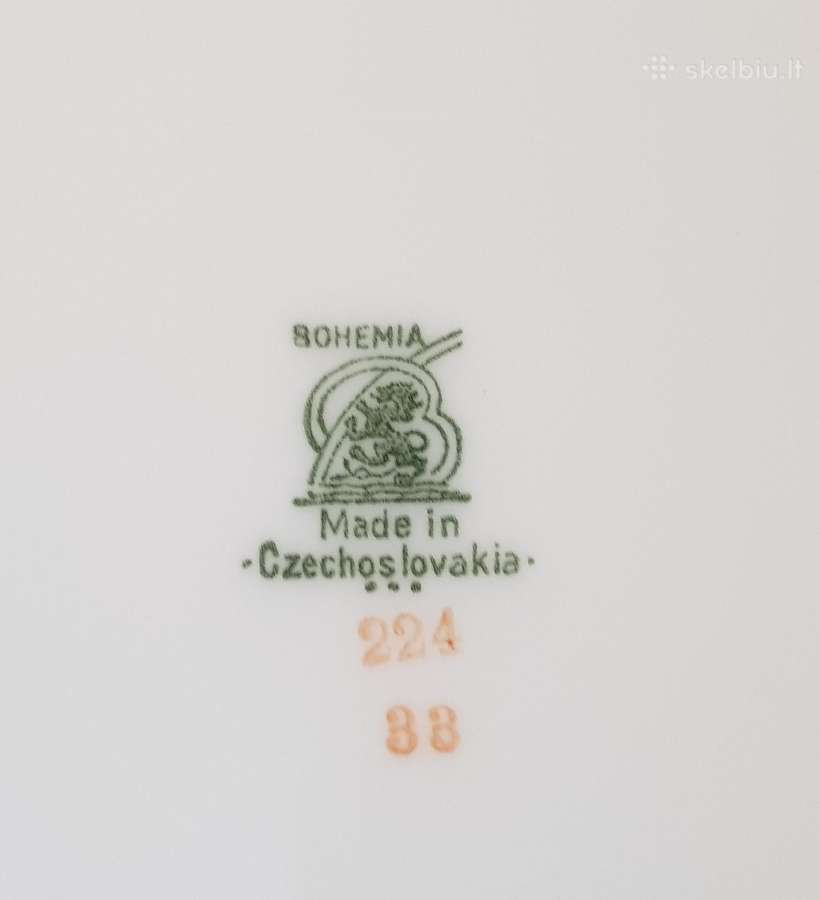 Bohemia Keramische Werke dvi serviravimo lėkštės - nuotraukos Nr. 5