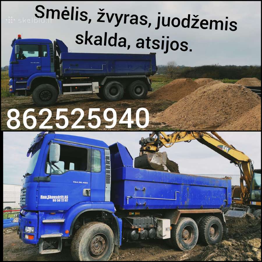 Juodžemis,skalda, smelis, zvyras,atsijos. - nuotraukos Nr. 2