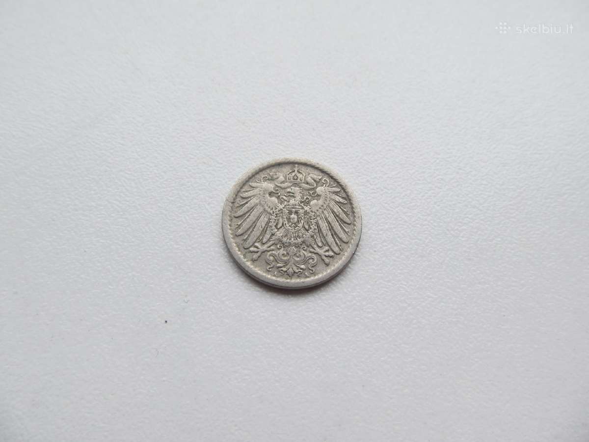 5 pfennig , Vokietija, 1908, 1914 - nuotraukos Nr. 2