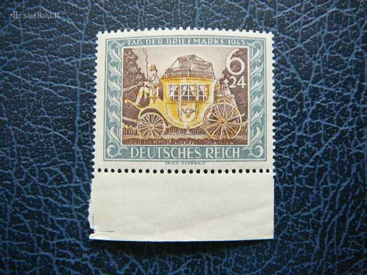 Pastas Karieta Vokietija 1943 Mnh vkt828sm
