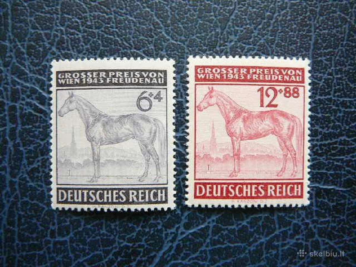 Arkliai Vokietija 1943 Mnh vkt857/8sm