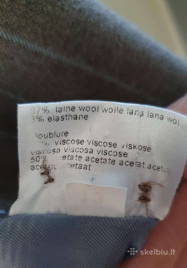 Dailus vilnelės švarkas su pamušalu, M/l dydis - nuotraukos Nr. 12