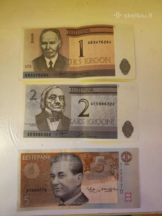 Estisku banknotu 1993-1994 rinkinukas