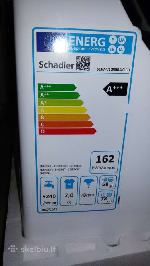 Skalbimo mašina"shadler"scw-v1250ra/LED - nuotraukos Nr. 6