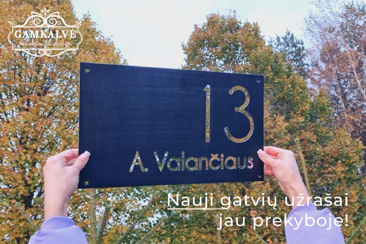 Kalviškas gatvės užrašas -lentelė iki -50% pigiau - nuotraukos Nr. 9