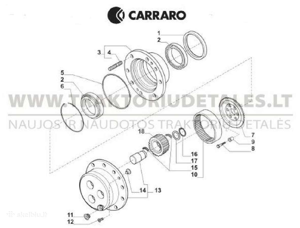 Carraro tiltų dalys, Carraro detalės - nuotraukos Nr. 2