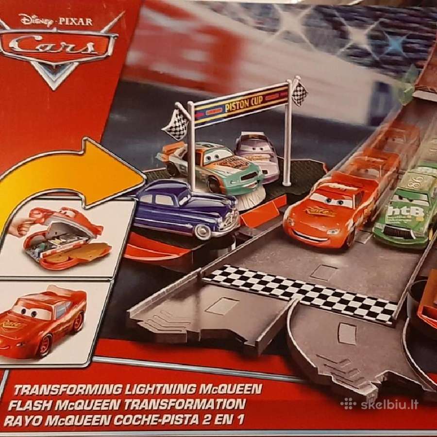 CARS-RAYO MCQUEEN COCHE-PISTA 2EN1