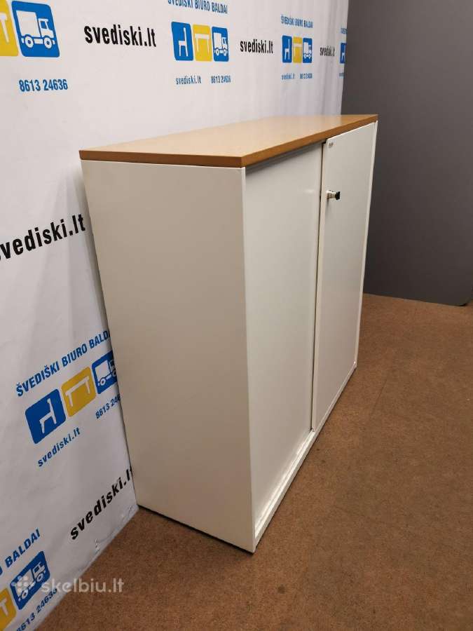Ahrend Balta Metalinė Spintelė Su Ąžuolo Viršumi - nuotraukos Nr. 4