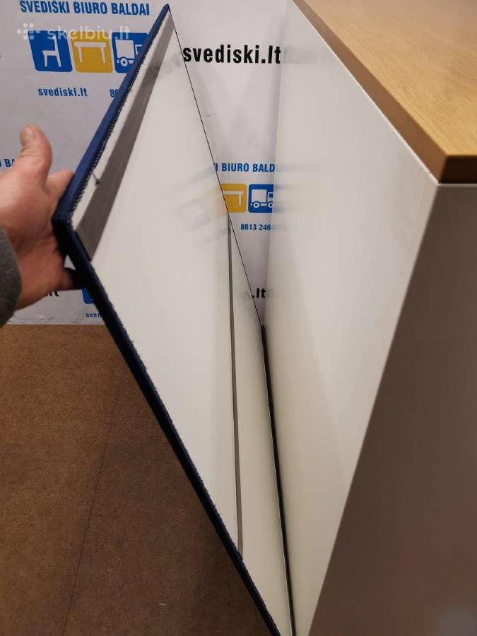 Ahrend Balta Metalinė Spintelė Su Ąžuolo Viršumi - nuotraukos Nr. 12