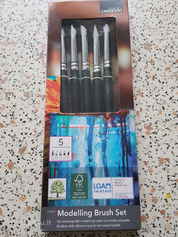 Silikoniniai Teptukai kūrybai - 5 vnt. - nuotraukos Nr. 2