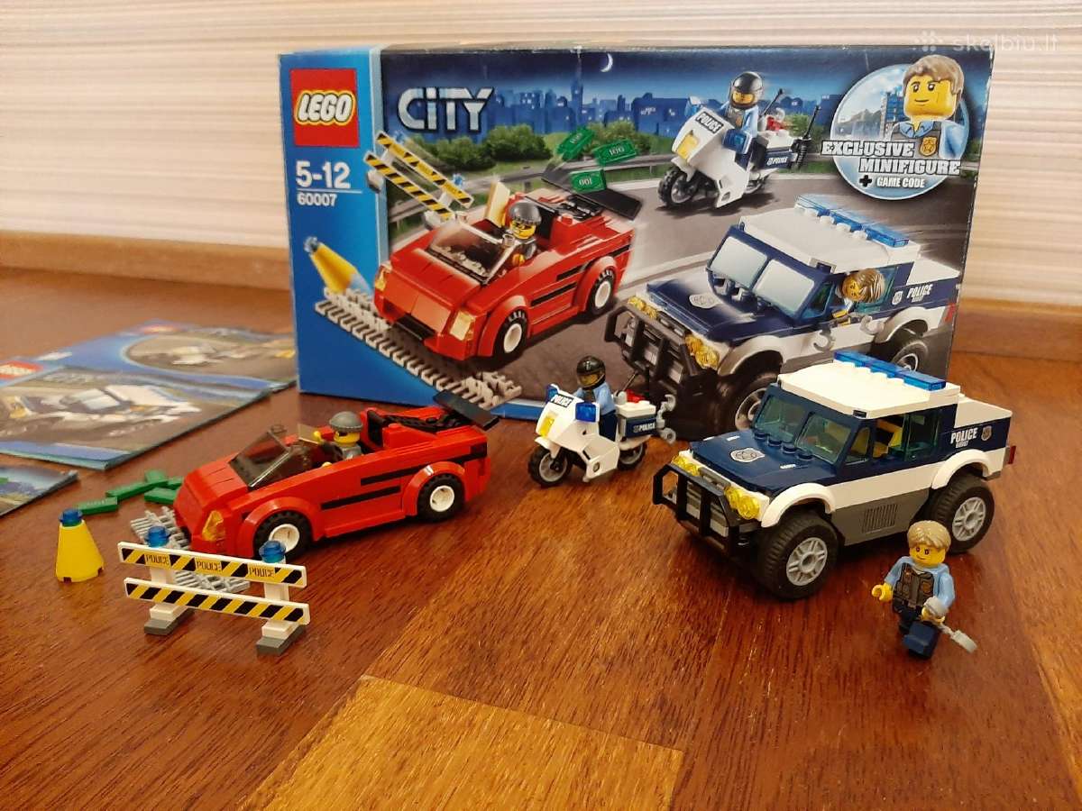 Parduodamas Lego City 60007 High Speed Chase - nuotraukos Nr. 6
