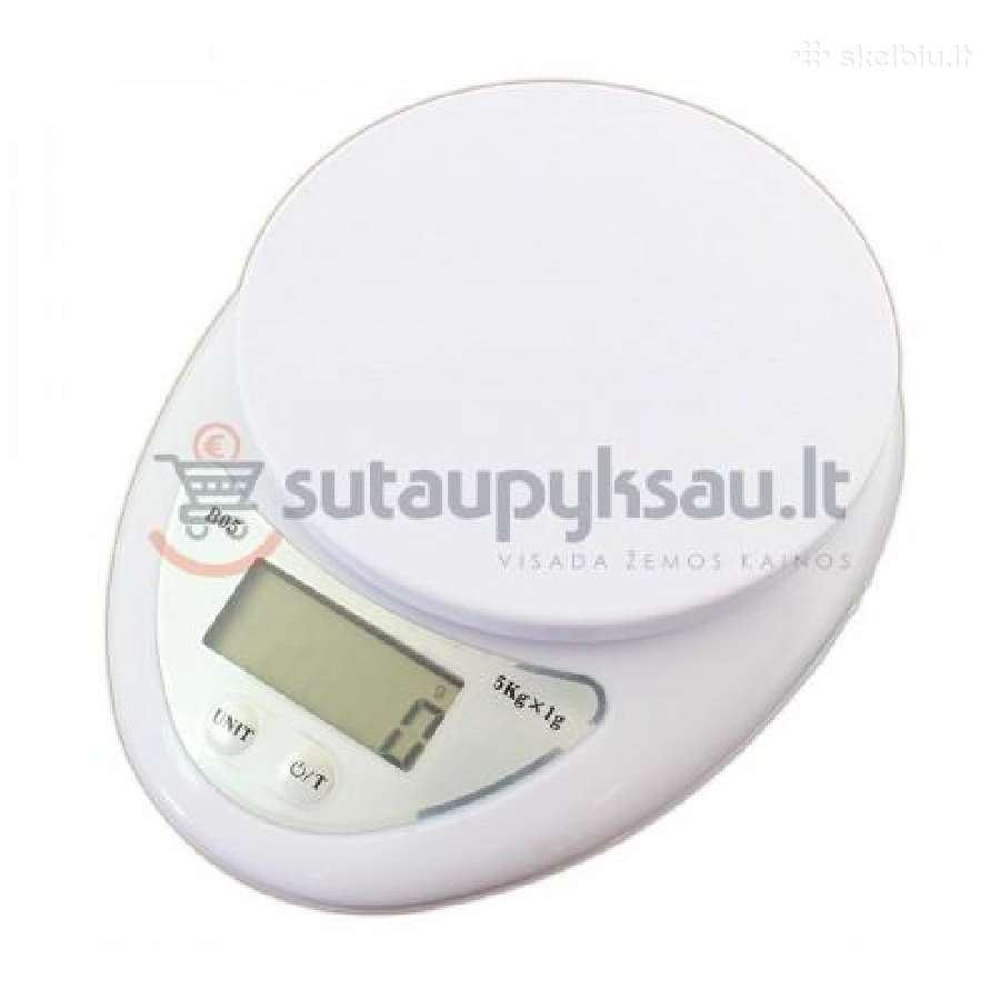 Elektroninės virtuvinės svarstyklės 5kg (8 rūšys) - nuotraukos Nr. 3