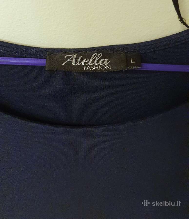 Tamsiai mėlyna, nedėvėta, midi "Atella" suknelė - nuotraukos Nr. 3