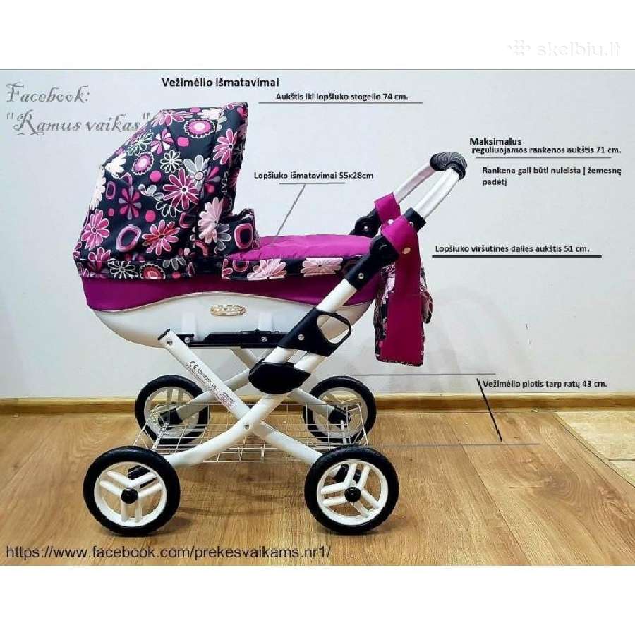 Nauji vežimėliai lėlėms Lily - nuotraukos Nr. 9