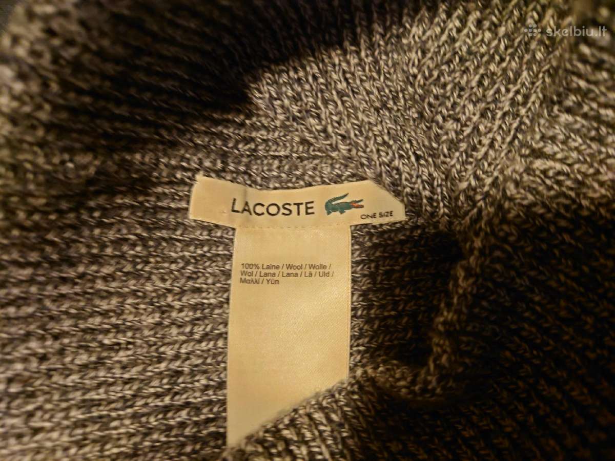 Žieminė kepurė Lacoste. - nuotraukos Nr. 2