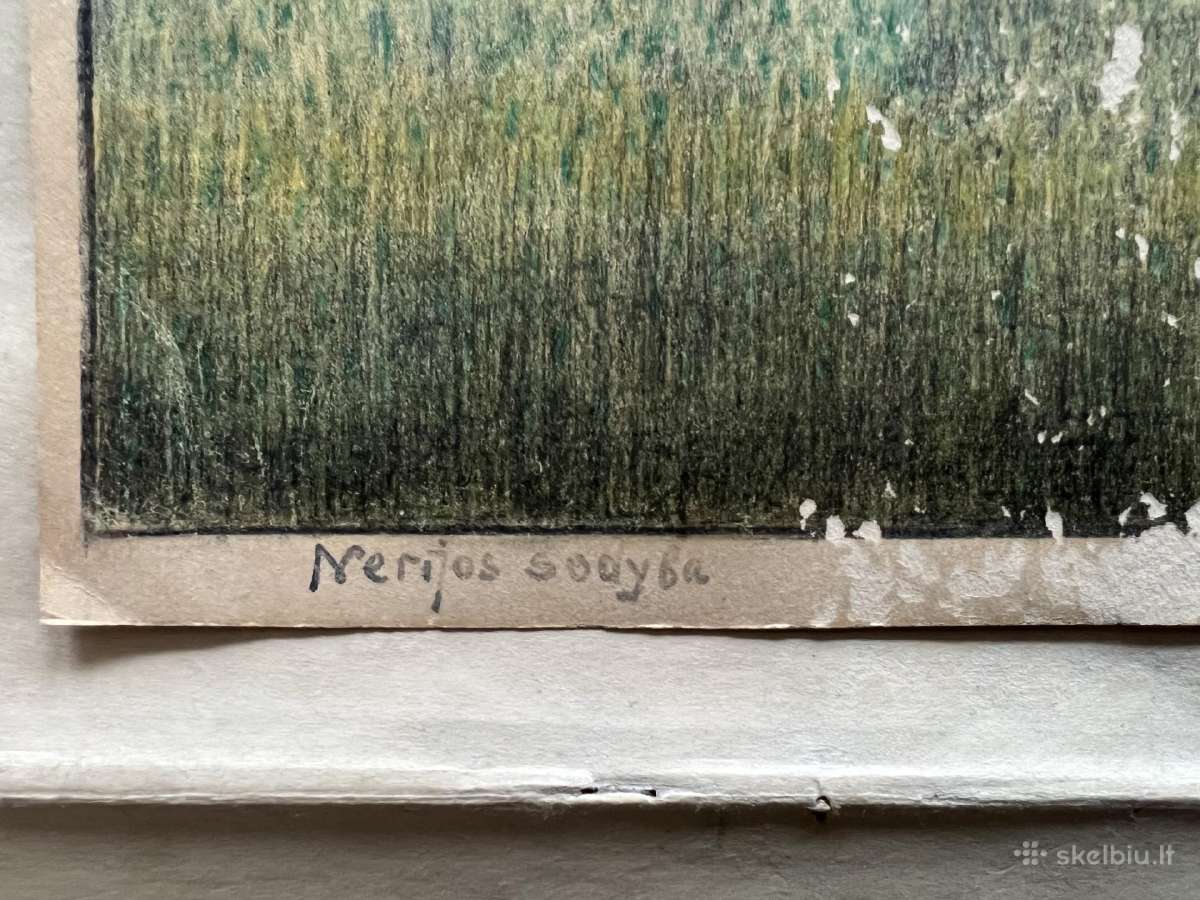 Senovinis paveikslas Nerijos sodyba. 36x52 cm - nuotraukos Nr. 4
