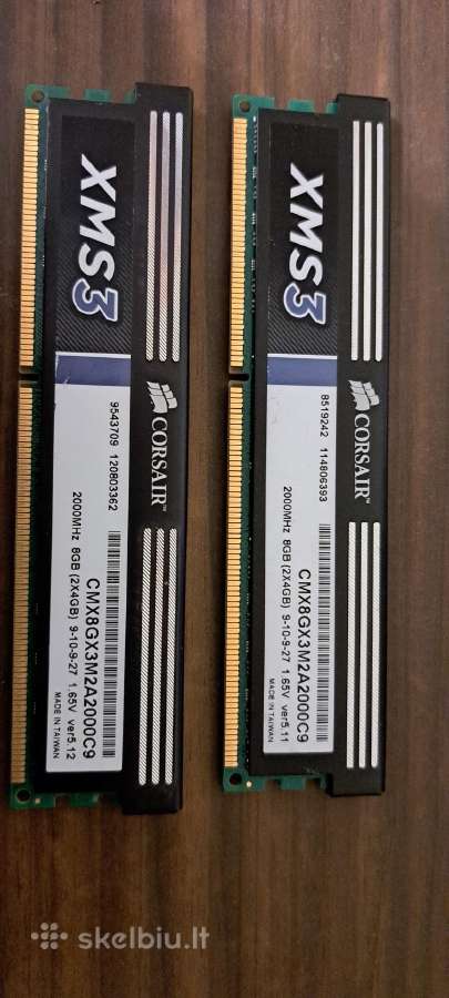 Corsair Xms3 8gb 2x4gb Ddr3 2000 MHz