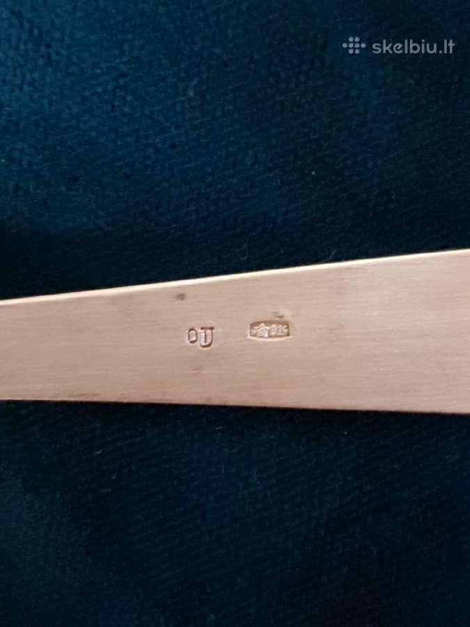 Vintažiniai sidabriniai serviravimo šaukštai - nuotraukos Nr. 4