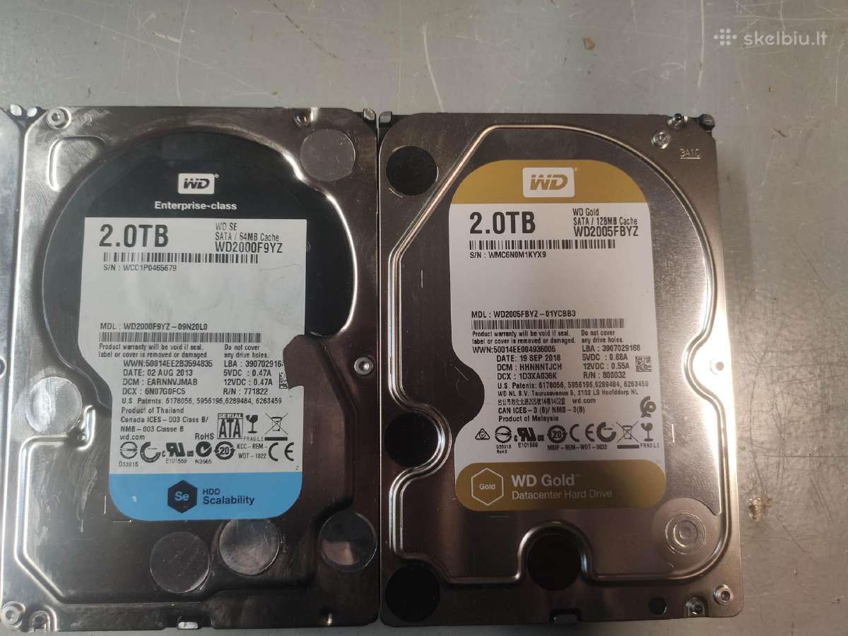 2tb diskai- su labai mažu išdirbiu - nuotraukos Nr. 2