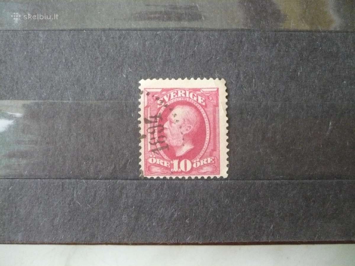 1886 m. karaliaus Oskaro II 1885 m. pašto ženklas