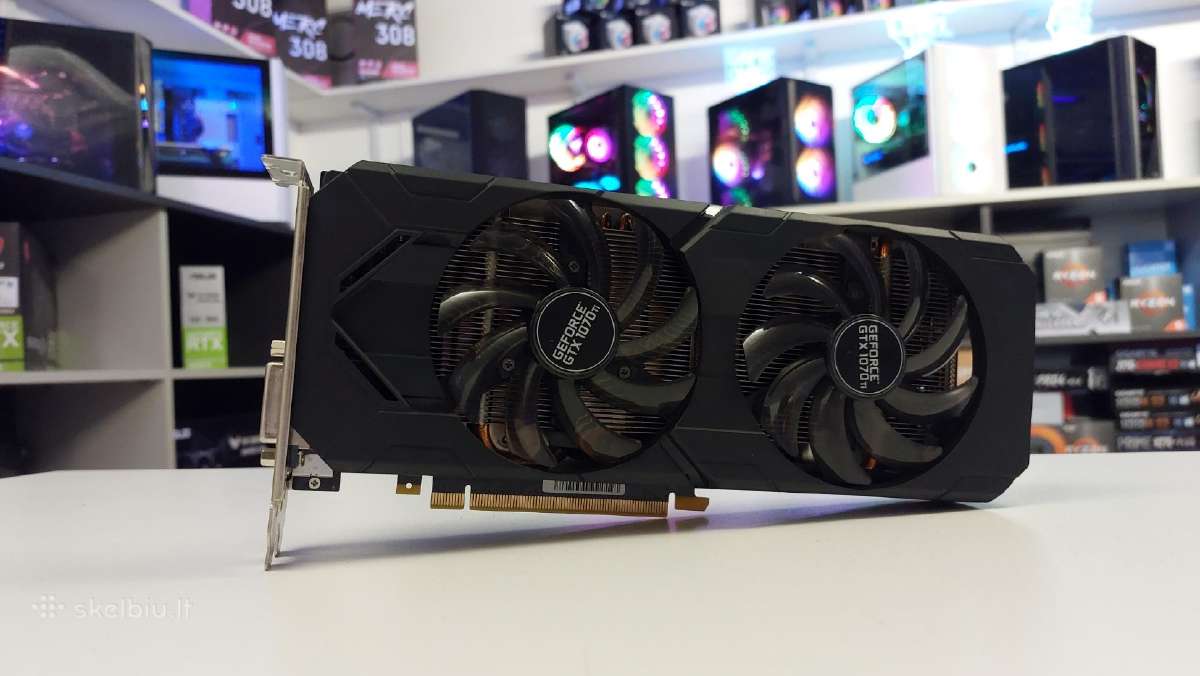 Vaizdo plokštė Palit Geforce Gtx 1070 Ti Dual - Skelbiu.lt