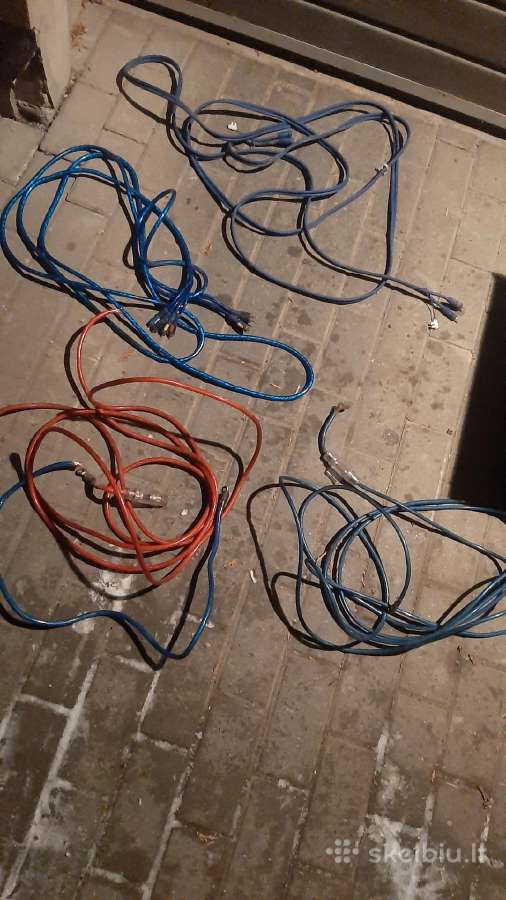 Auto audio laidai. "Tulpės" ir matinimo kabeliai