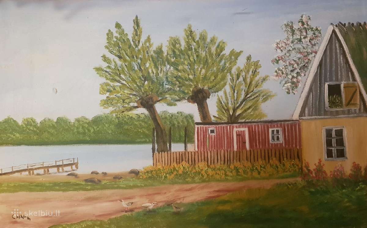 Paveikslas švedijos peizažas
