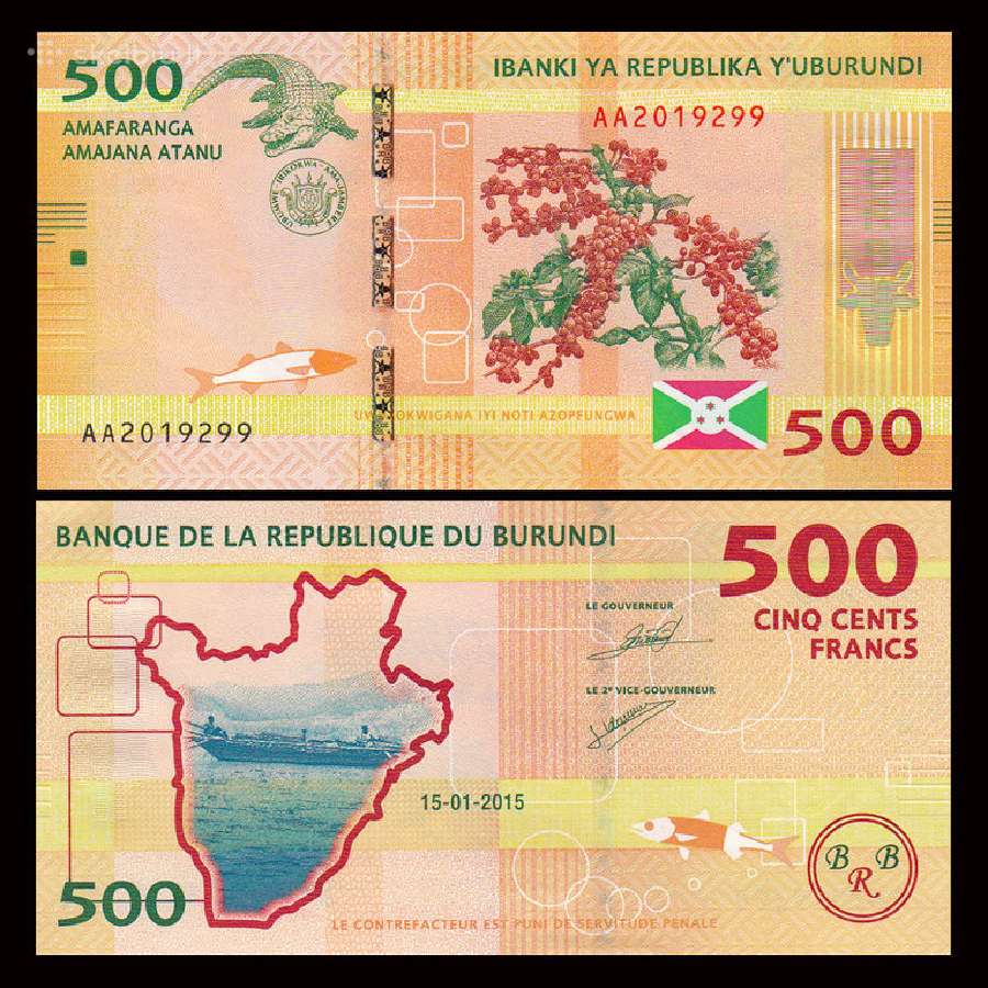 Burundis 500 Francs 2015m. Unc | Skelbiu.lt Burundis 500 Francs 2015m. Unc