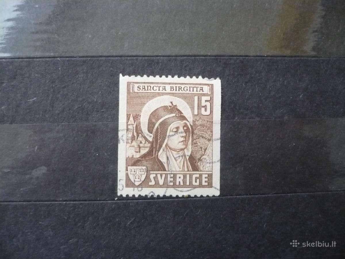 1941 Švedijos šv. Brigita – užrašas Sancta Birgit