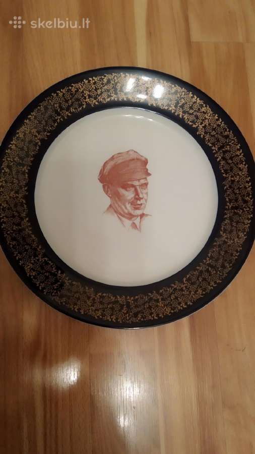 Reta lėkštė. Cobalt Weimar German Porcelain. - nuotraukos Nr. 4