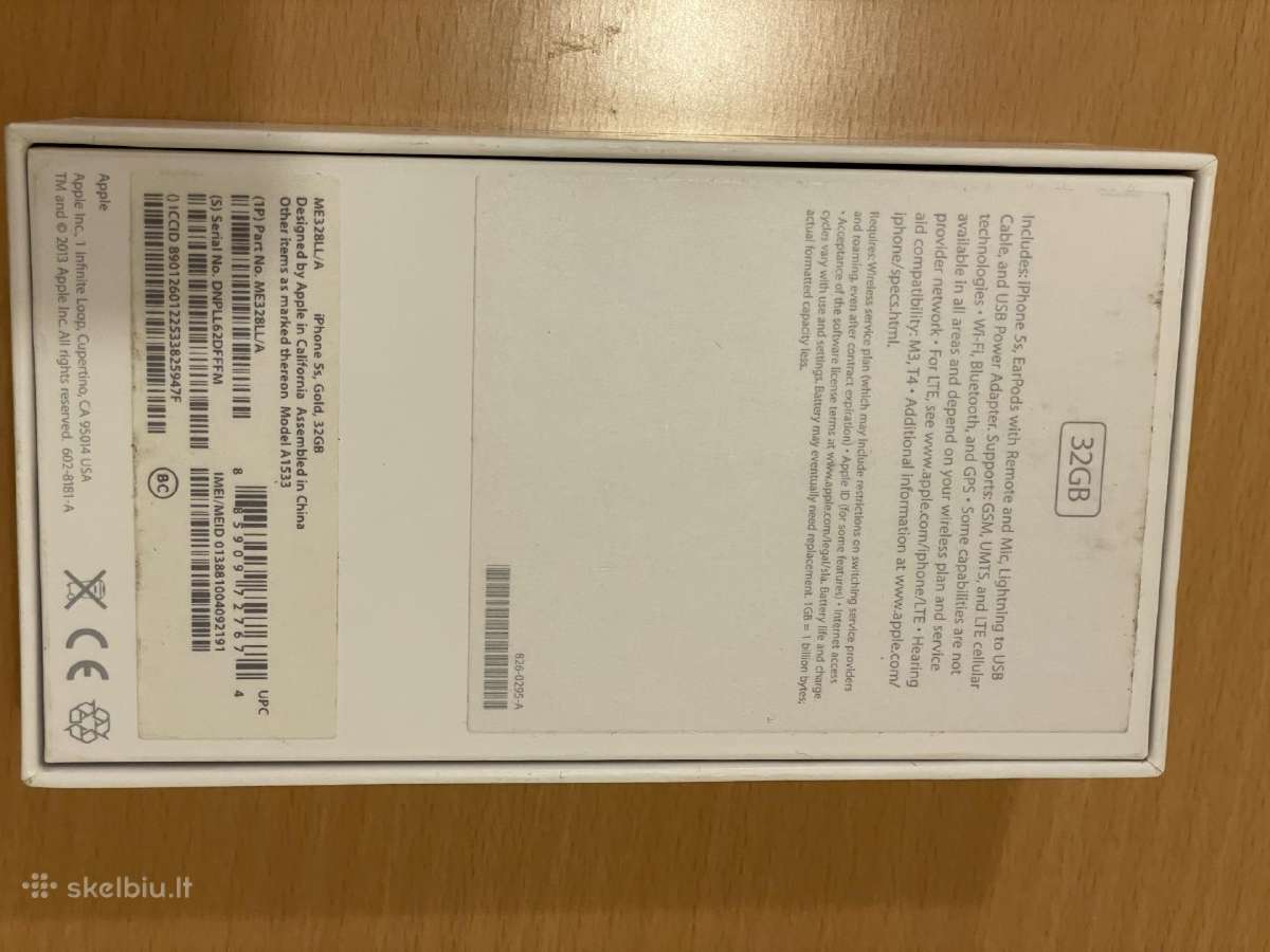 Apple 5S dėžutė - nuotraukos Nr. 3
