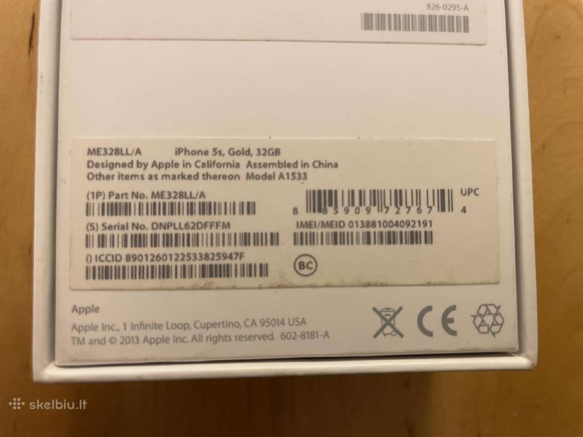 Apple 5S dėžutė - nuotraukos Nr. 5