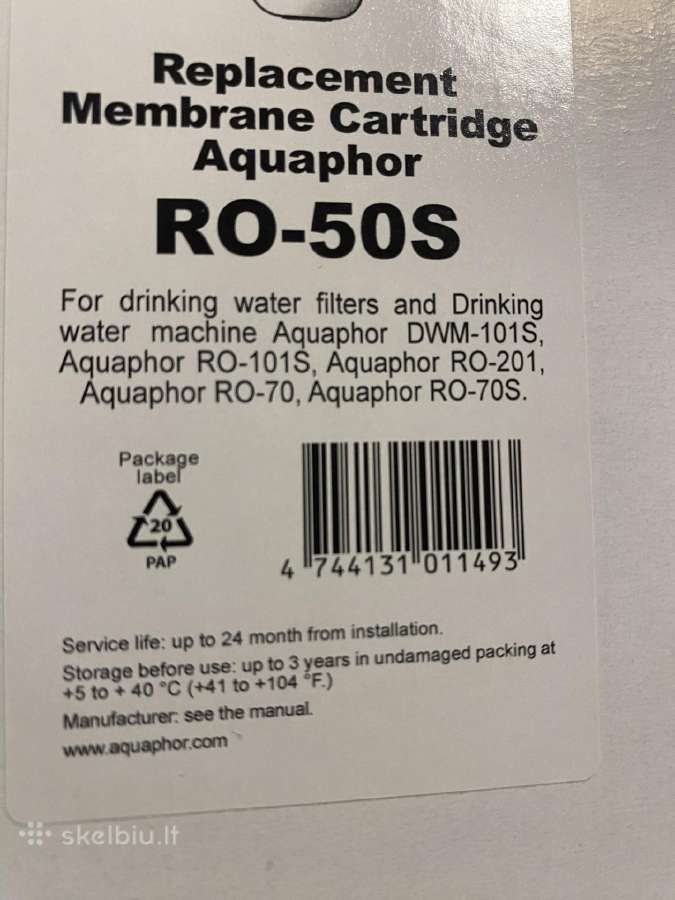 Aquaphor Ro-50s membrana - nuotraukos Nr. 2