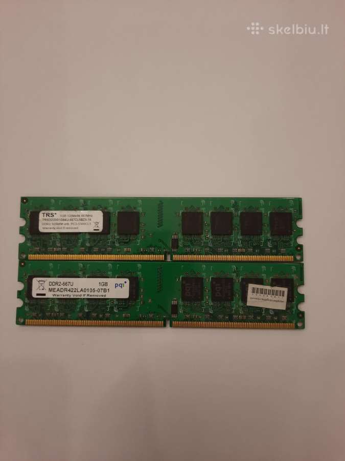 Ddr2 1gb 667mhz 2 vnt. - nuotraukos Nr. 2