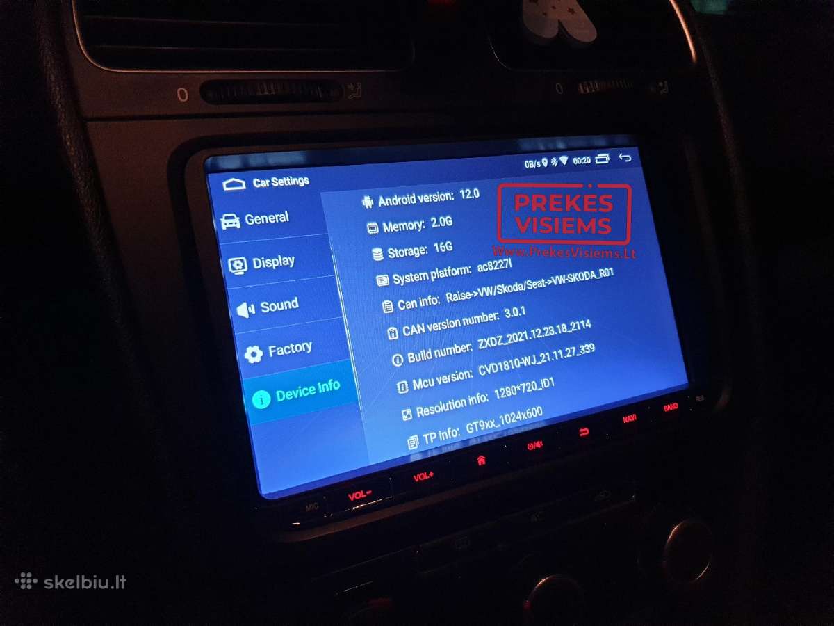 Volkswagen Skoda Seat Multimedija Android 12 Dsp - nuotraukos Nr. 17