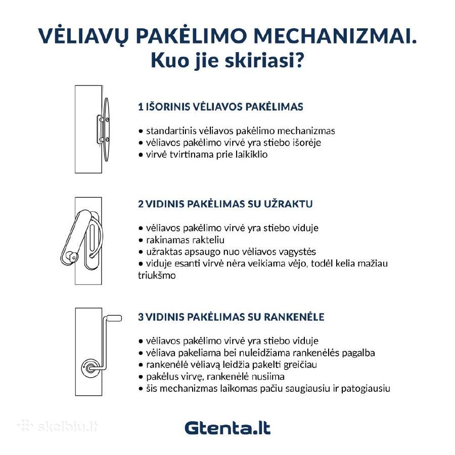 Vėliavos Stiebas 8 Metrų Baltas - nuotraukos Nr. 7