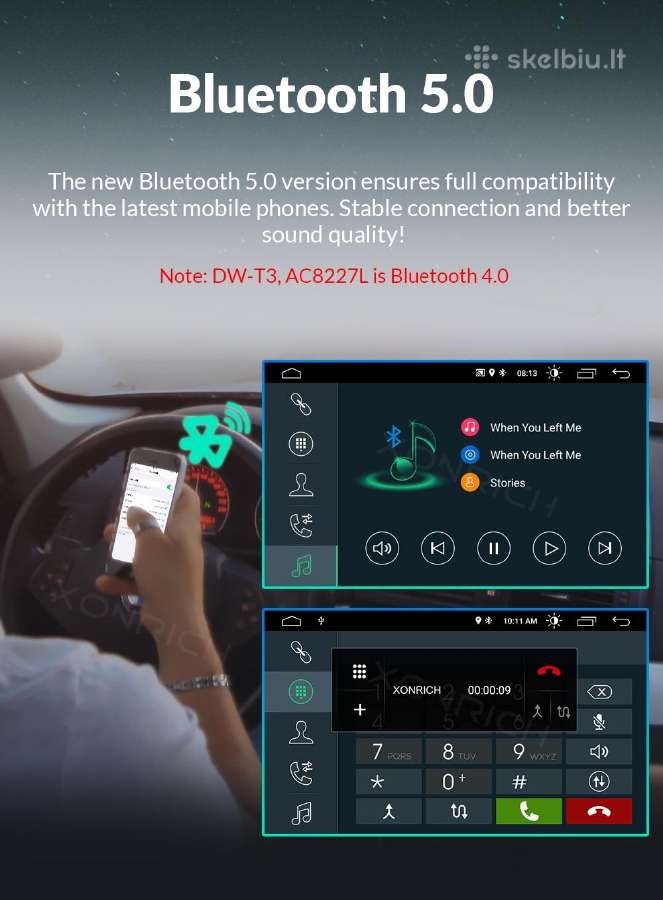 Hyundai Santa Fe 2006 - 2012 android multimedija - nuotraukos Nr. 5