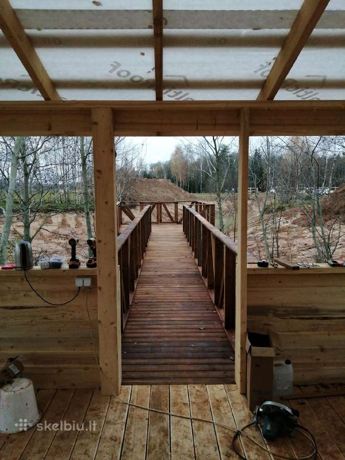 Karkasiniai namai terasos stogai - nuotraukos Nr. 10