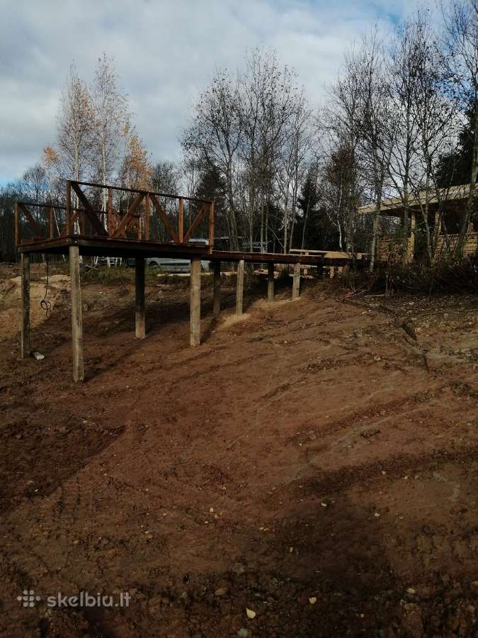 Karkasiniai namai terasos stogai - nuotraukos Nr. 9