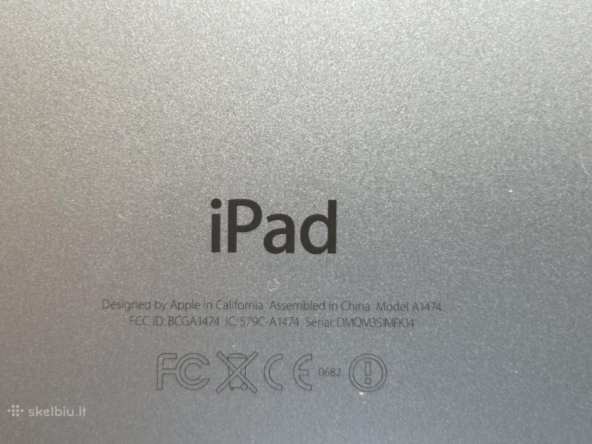 Planšete iPad. Model A1474 - nuotraukos Nr. 2